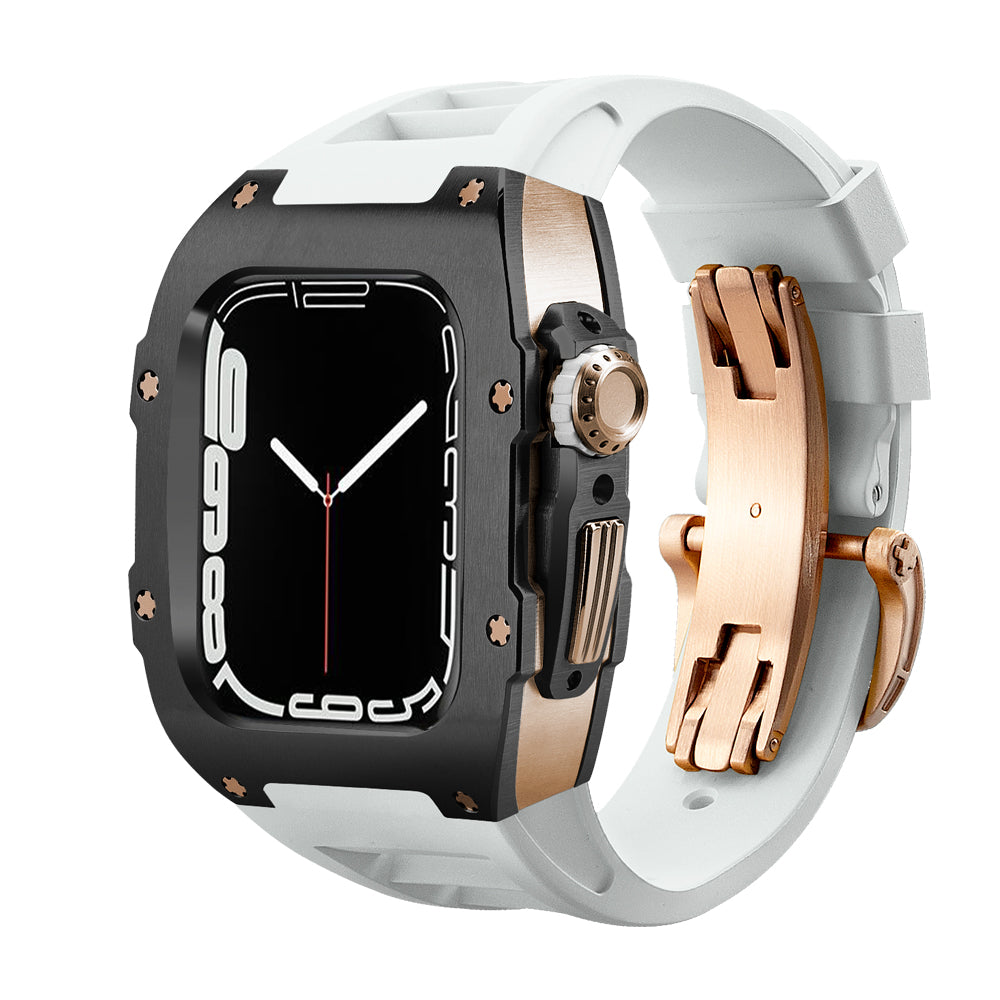Ken Sailor T Black + Rose Case with White Band for Apple Watch Ultra